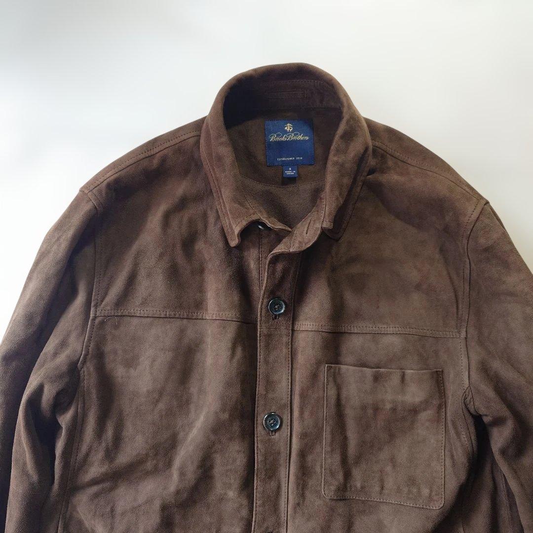 Brooksbrother Leather sheep suede shirts jacket sz S