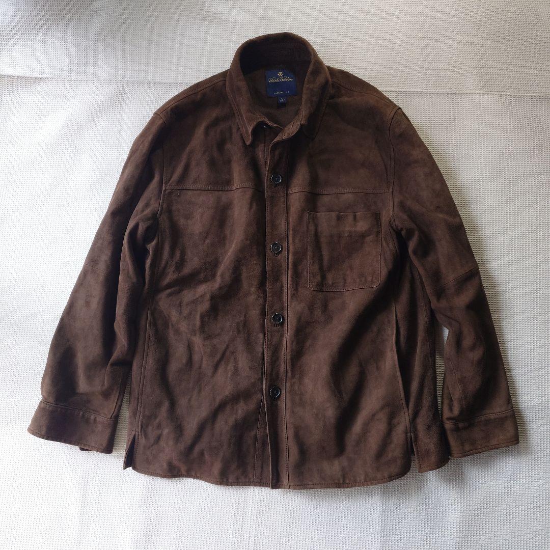 Brooksbrother Leather sheep suede shirts jacket sz S