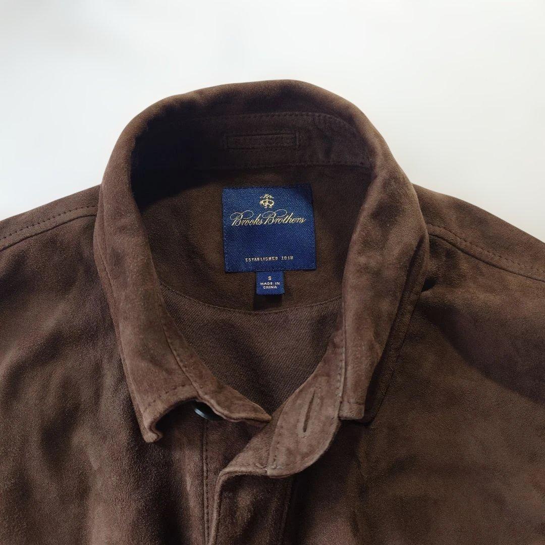 Brooksbrother Leather sheep suede shirts jacket sz S