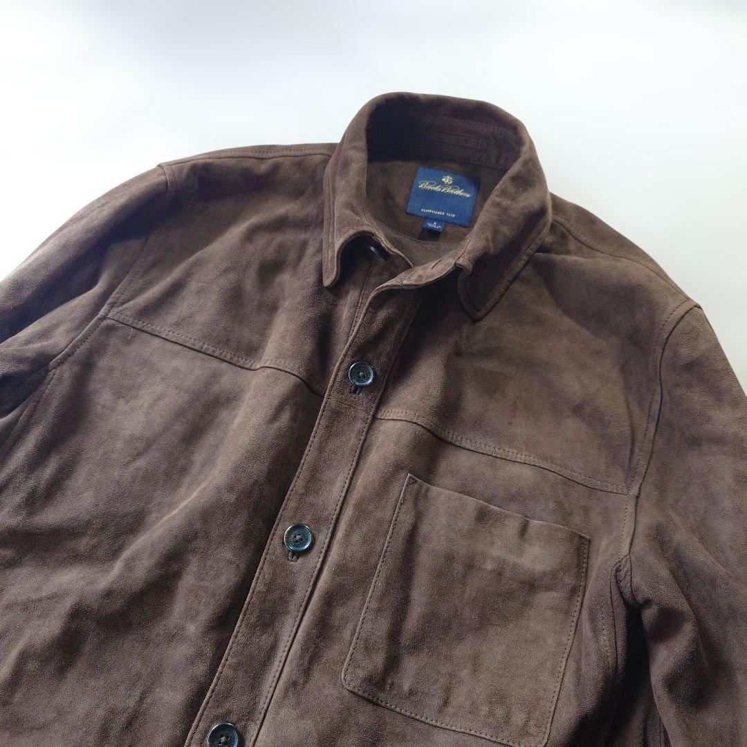 Brooksbrother Leather sheep suede shirts jacket sz S
