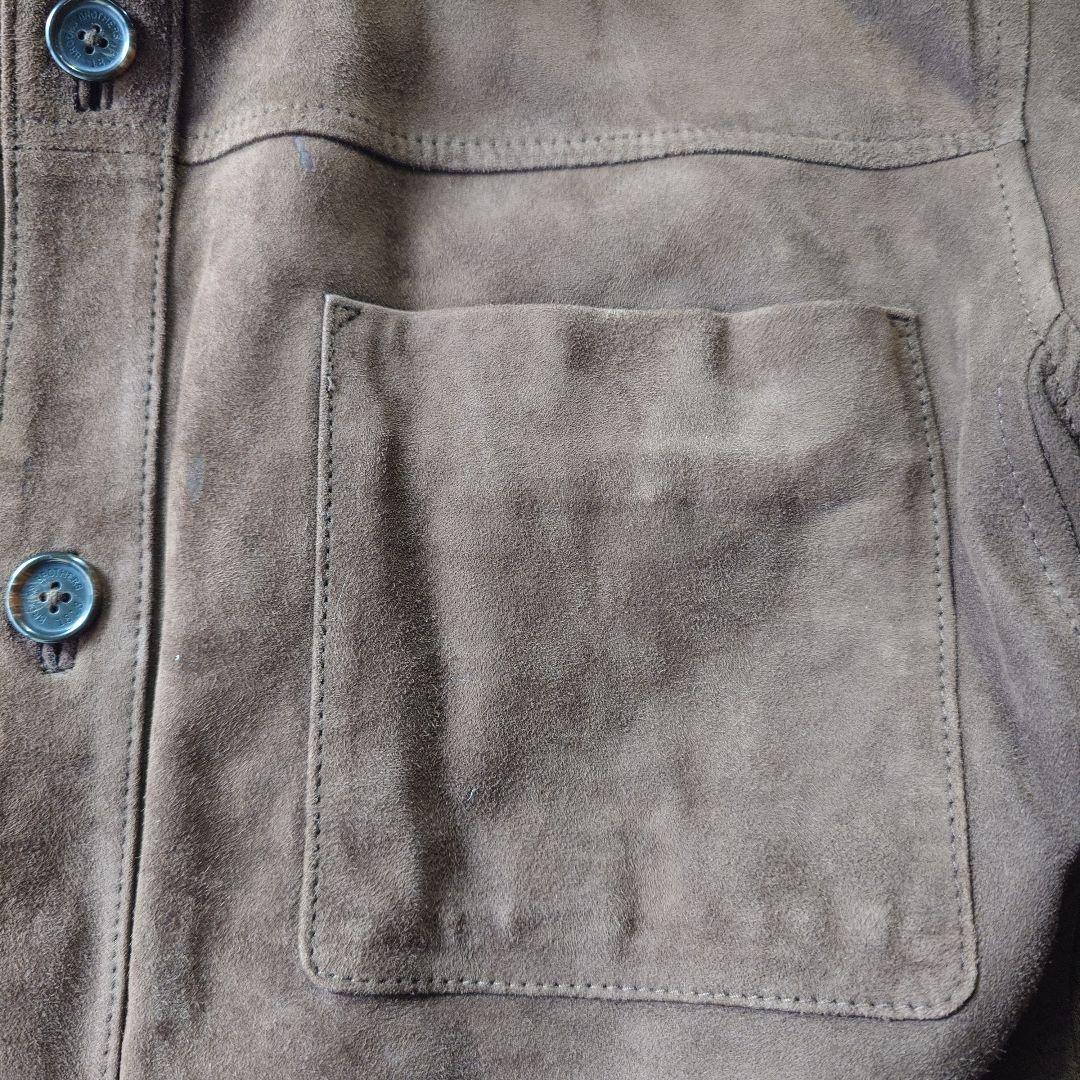 Brooksbrother Leather sheep suede shirts jacket sz S