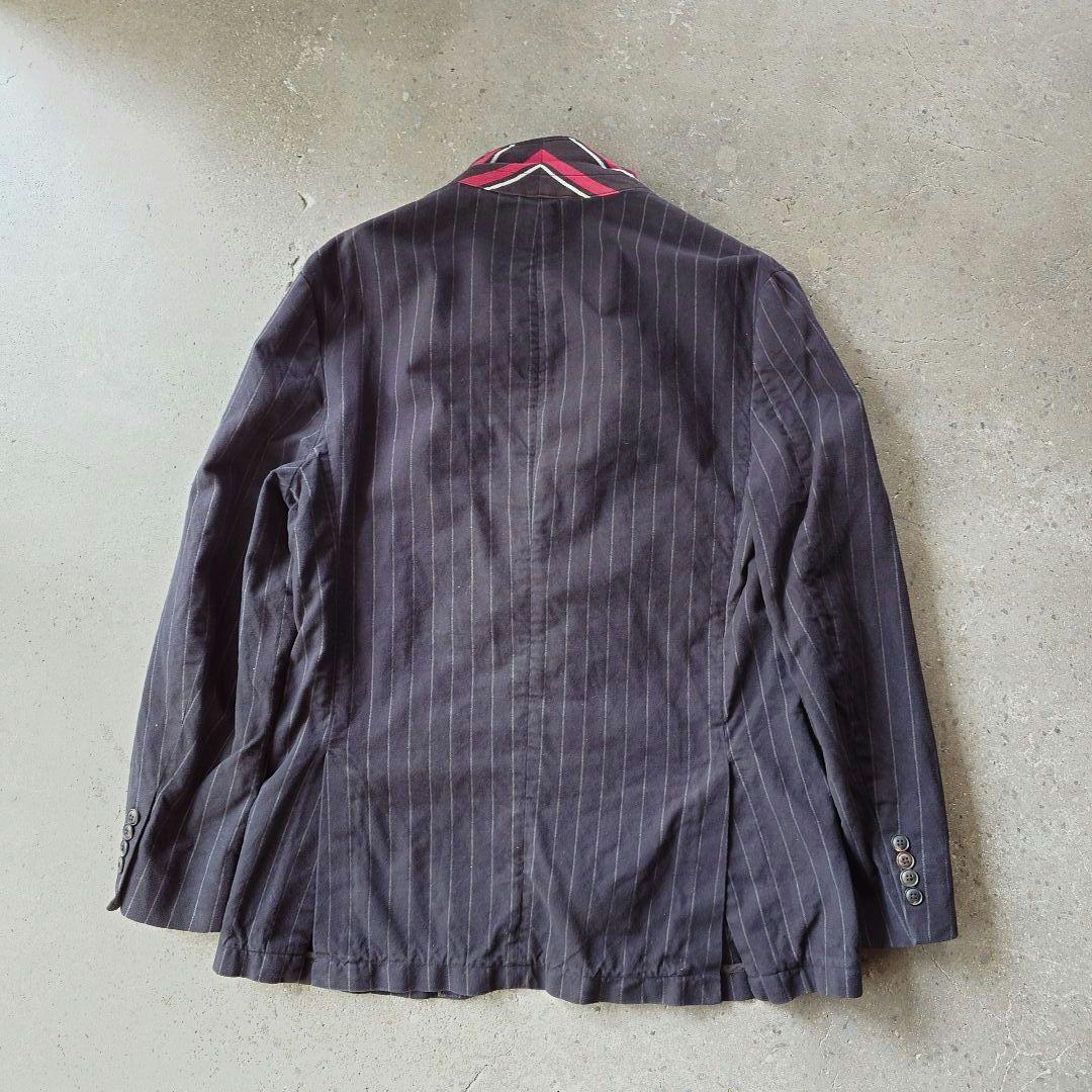 poloralphlauren stripe shirts moleskin L ラルフローレン　ストライプ　ジャケット　コットンモールスキン　L