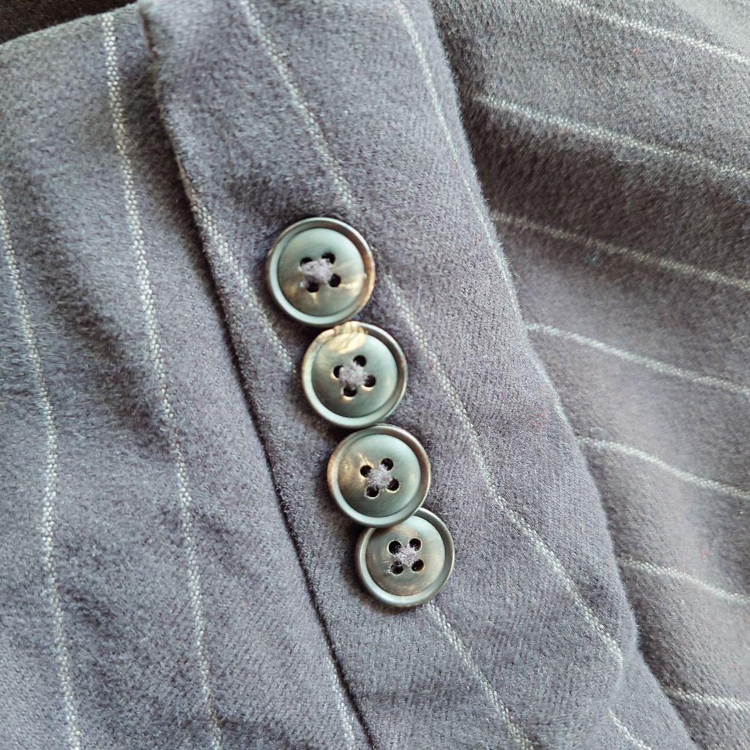 poloralphlauren stripe shirts moleskin L ラルフローレン　ストライプ　ジャケット　コットンモールスキン　L