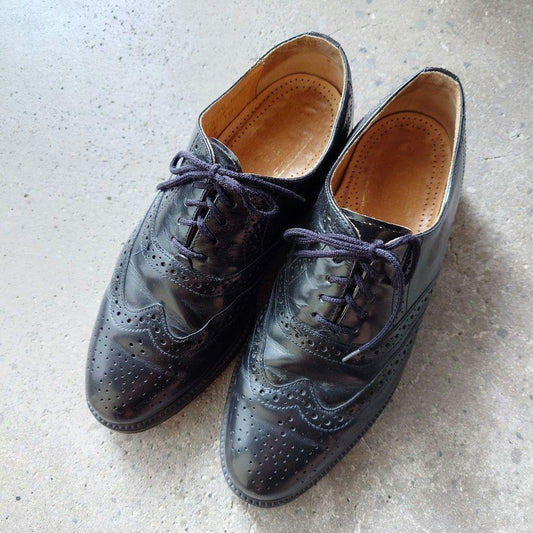 Used Czechoslovakia　wingtip leather shoes 8 1/2