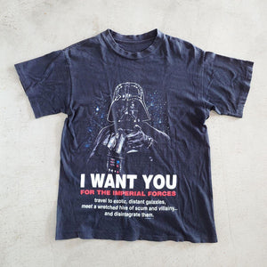 古着vintage starwars tee ビンテージ　スターウォーズ　ダースベイダー　I WANT YOU XL