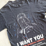 画像をギャラリービューアに読み込む, 古着vintage starwars tee ビンテージ　スターウォーズ　ダースベイダー　I WANT YOU XL
