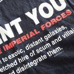 画像をギャラリービューアに読み込む, 古着vintage starwars tee ビンテージ　スターウォーズ　ダースベイダー　I WANT YOU XL
