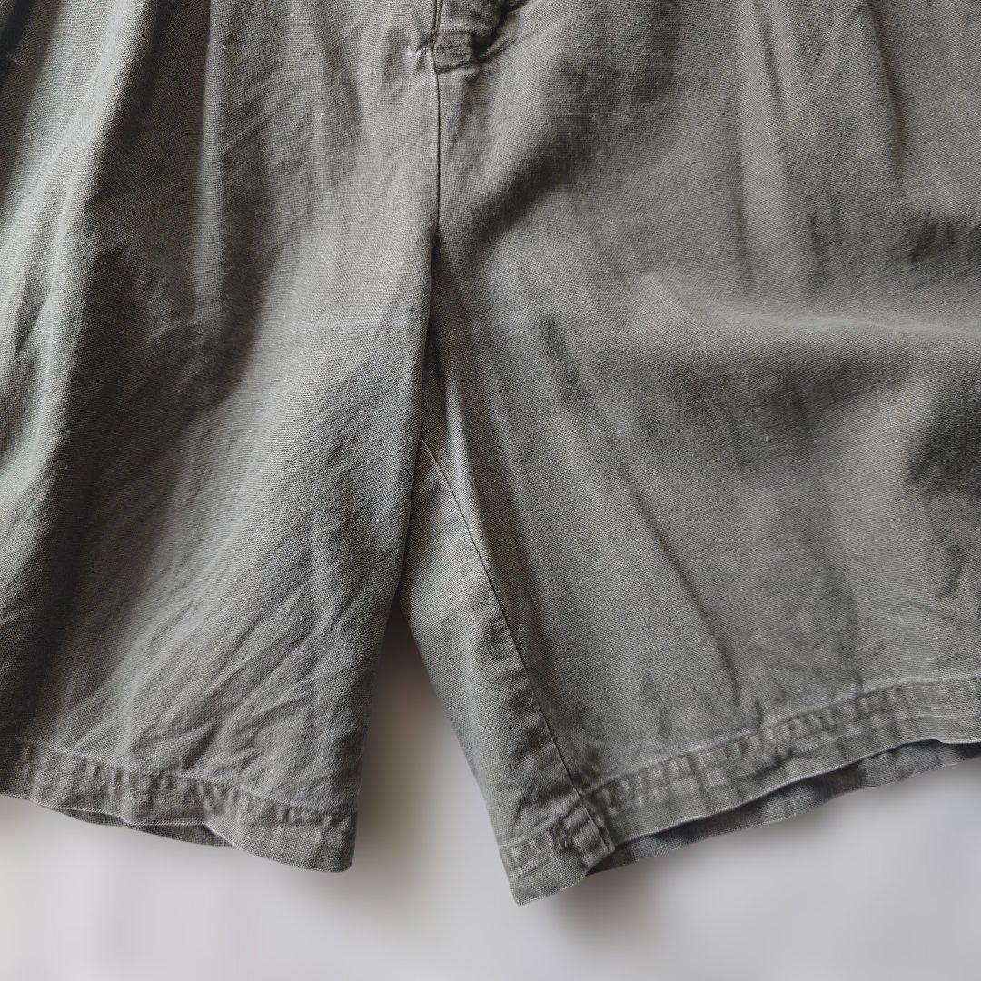 vintage linen women shorts L