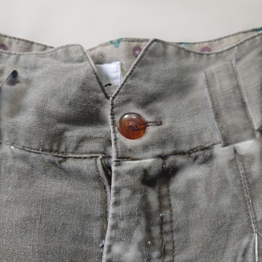 vintage linen women shorts L