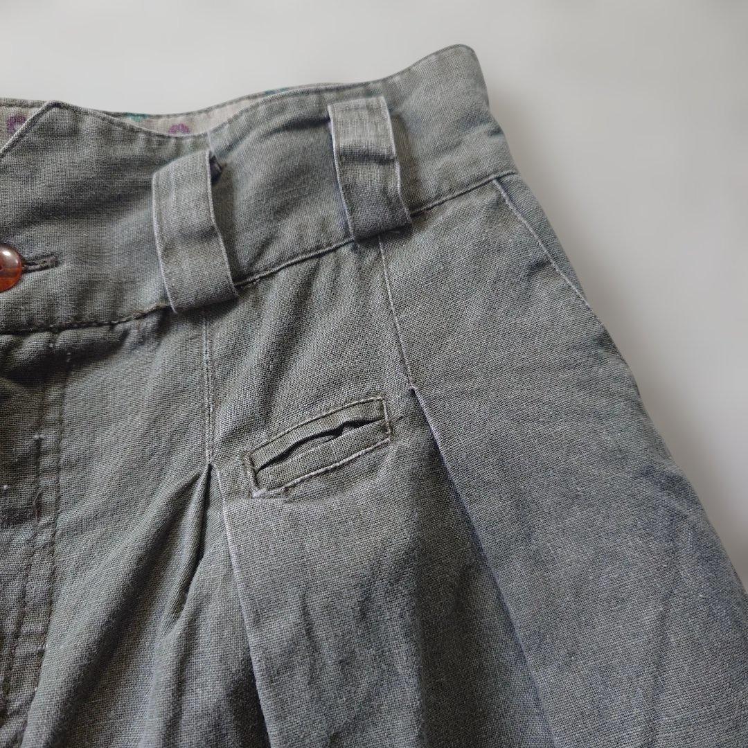 vintage linen women shorts L