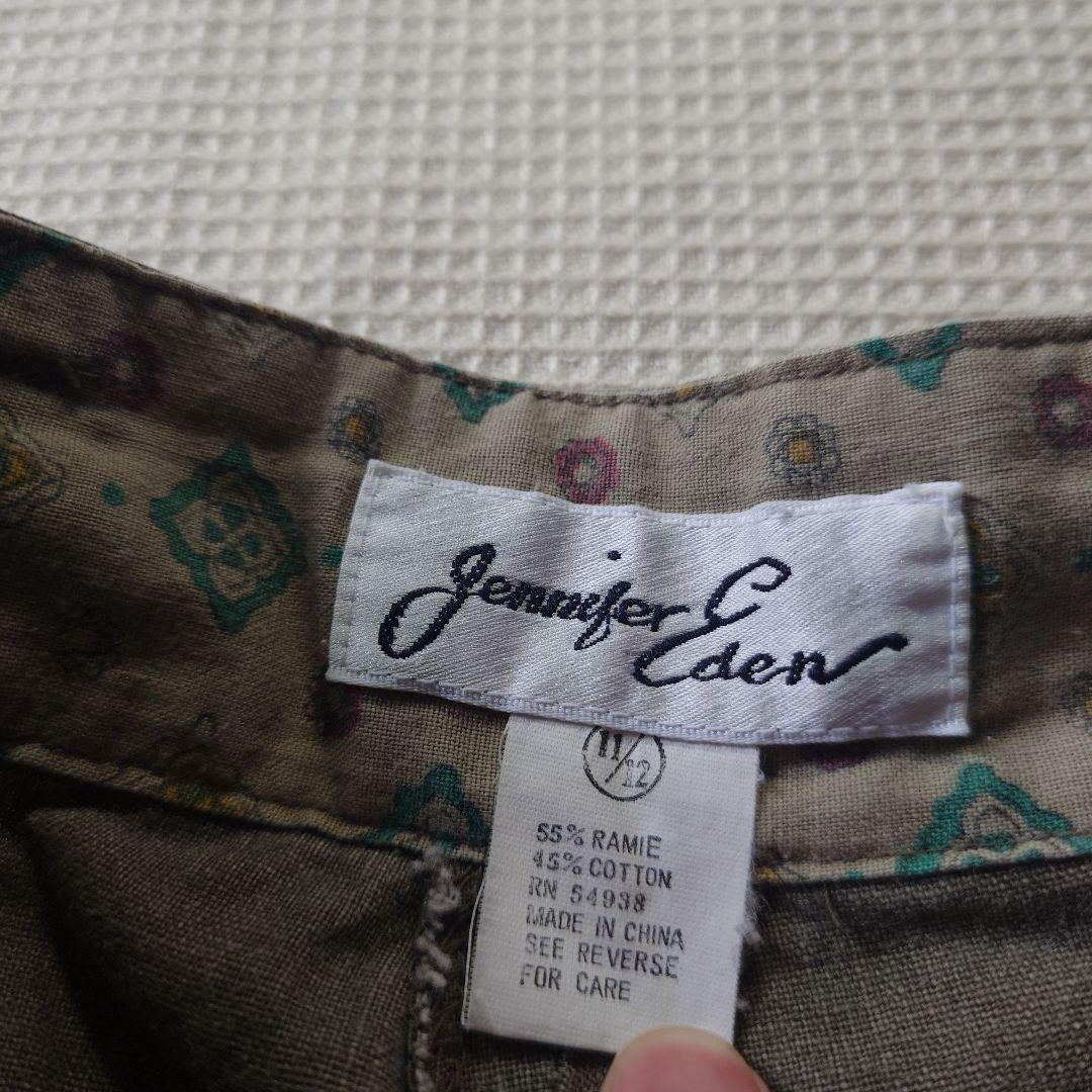 vintage linen women shorts L