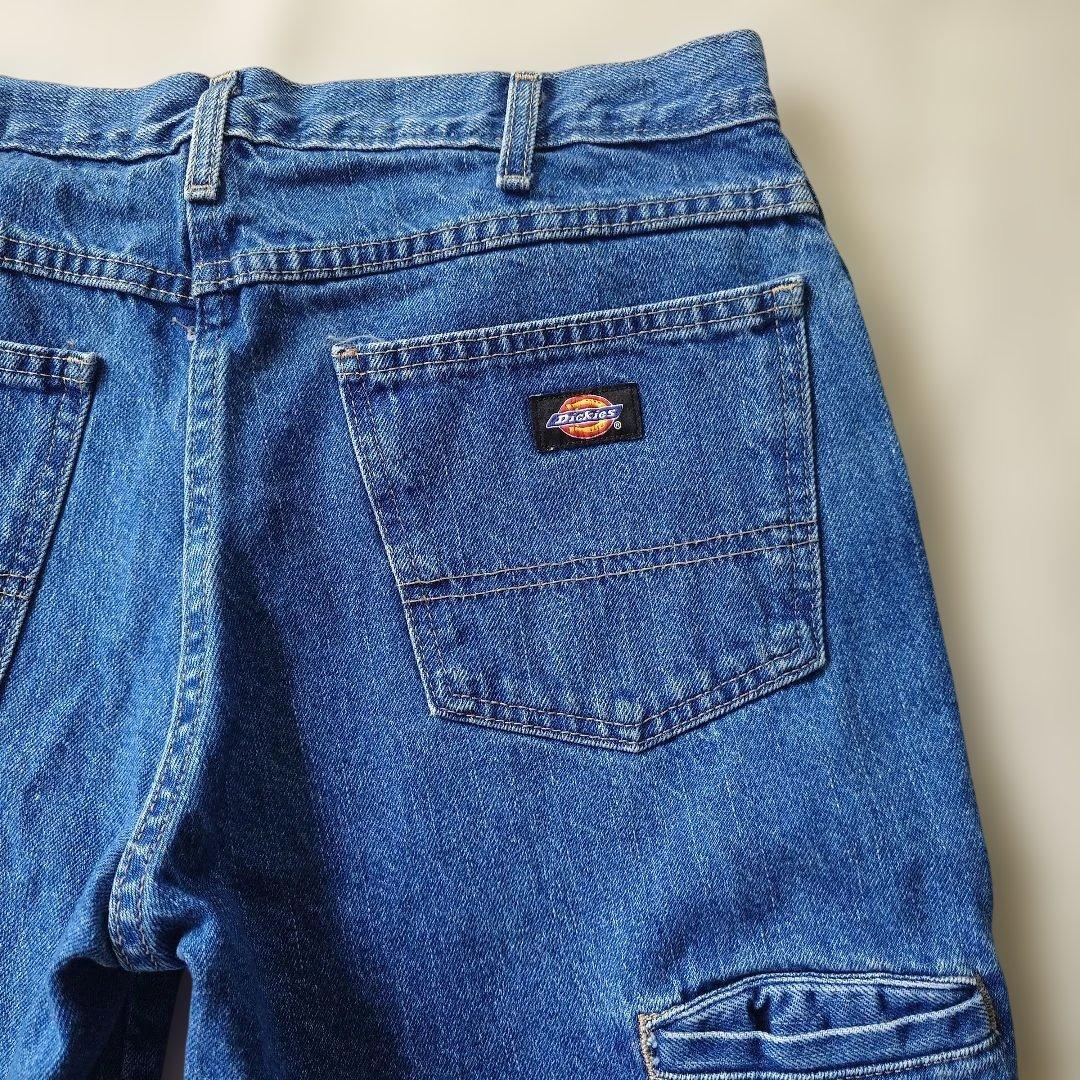 DICKIES denim half pants w32