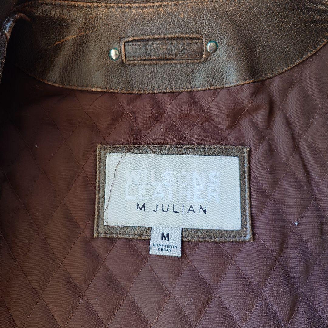 wilsons leather tracker jacket M ウイルソンズ　レザージャケット　トラッカー　サイズM