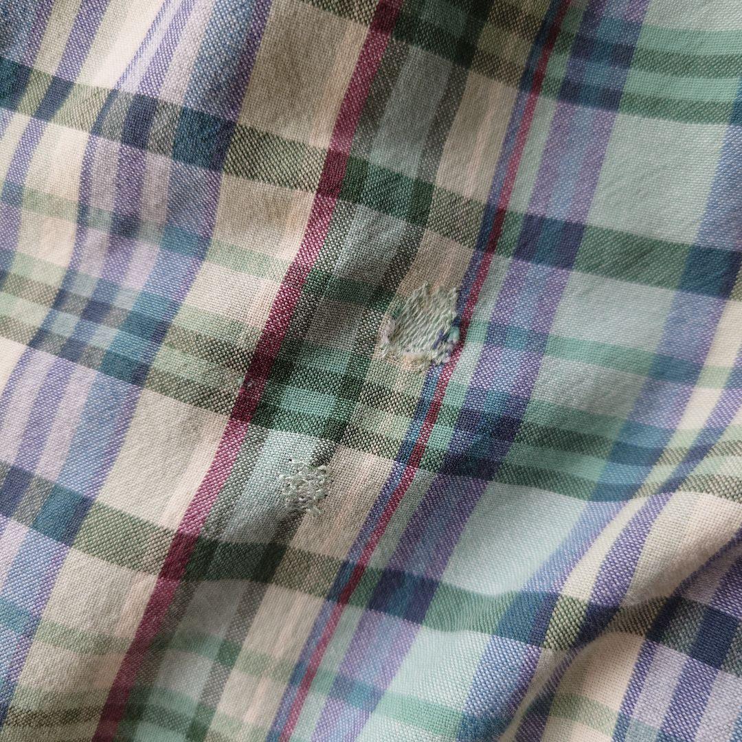 POLORALPHLAUREN Madrass check shirts L