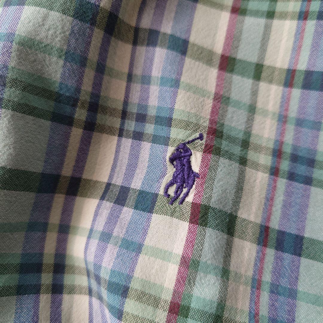 POLORALPHLAUREN Madrass check shirts L
