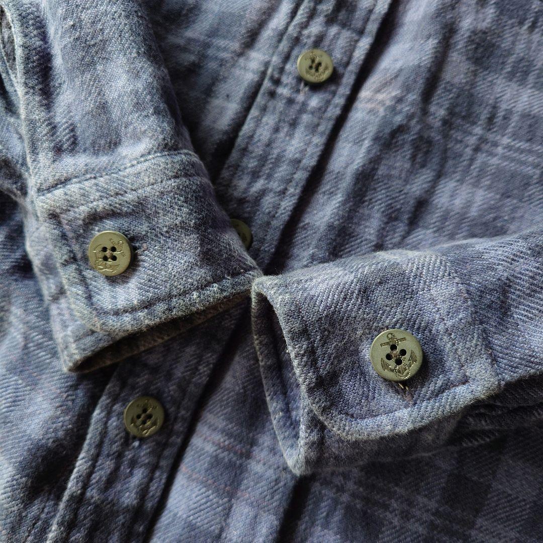 POLO RALPHLAUREN　90's anchor shirts ポロラルフローレン　ネルシャツ　イカリボタン