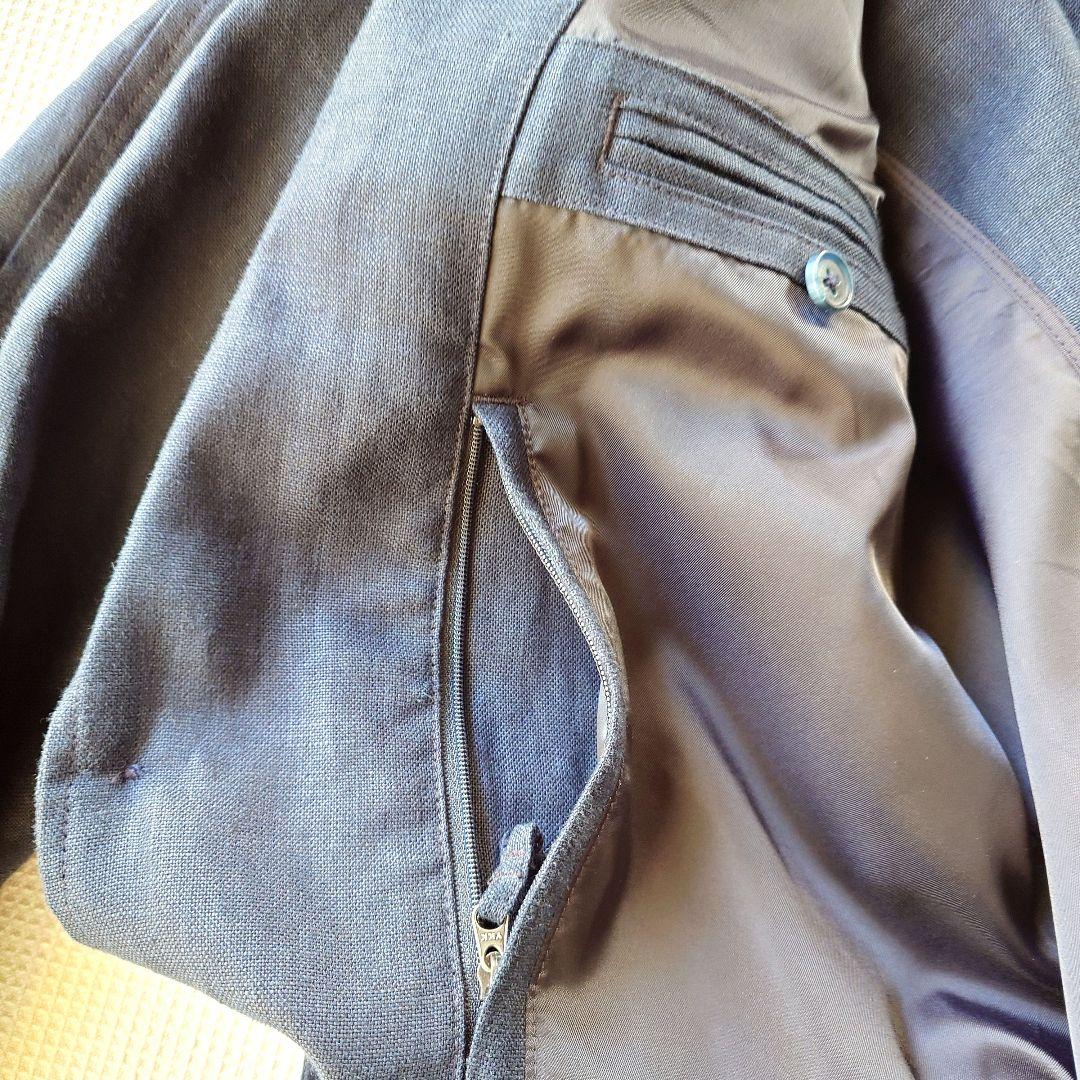 LLBEAN Linen jacket 42-REG エルエルビーン　リネン麻　テーラードジャケット　XL