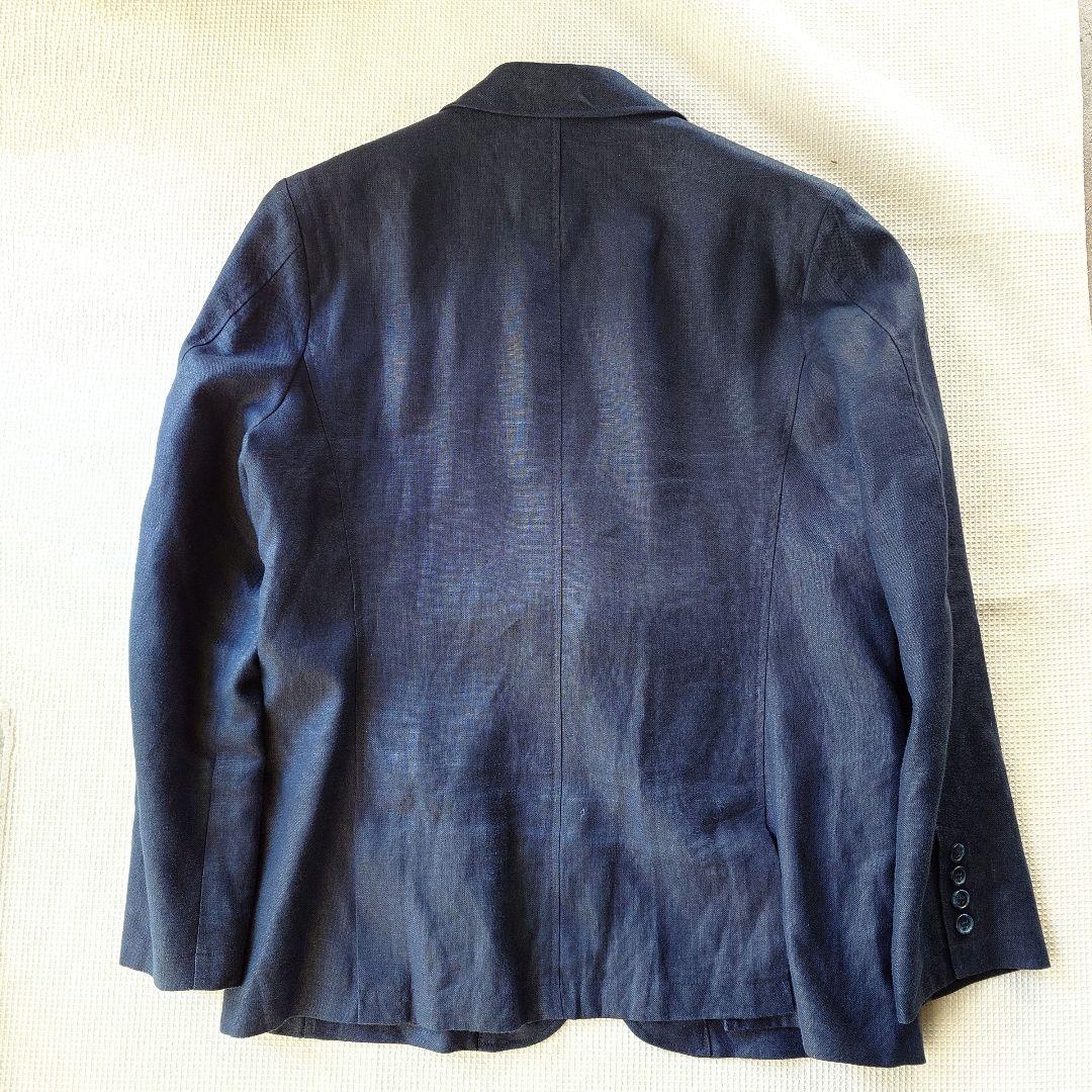 LLBEAN Linen jacket 42-REG エルエルビーン　リネン麻　テーラードジャケット　XL