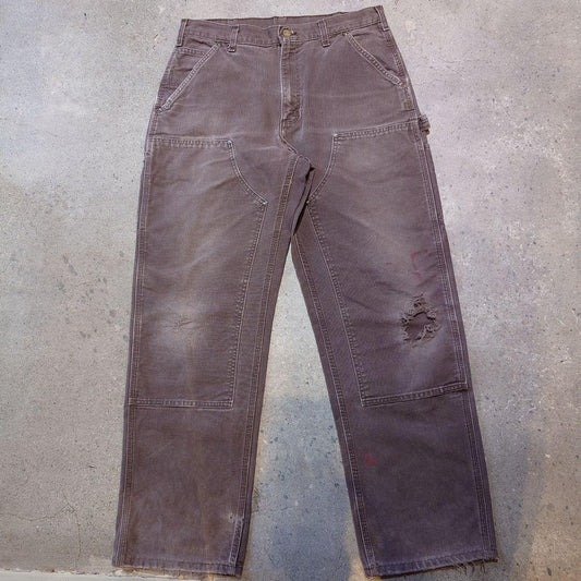 CARHARTT double knee brown W34 L32 Made in MEXICO