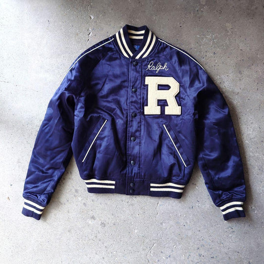 poloralphlauren women studuim jacket xs 新品未使用　ポロラルフローレン　レディース　サテン　スタジャン　xs