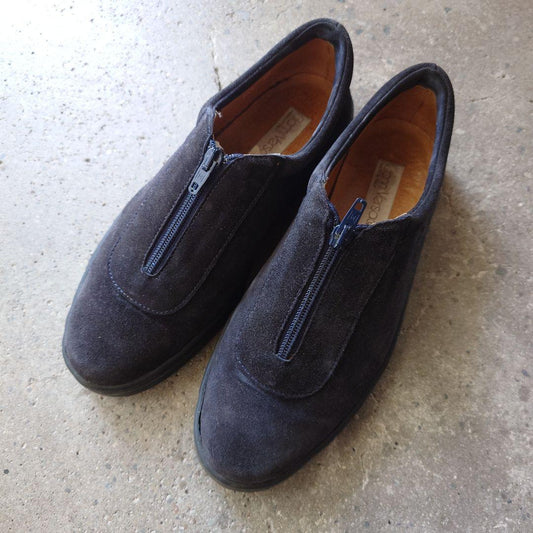 VERSACE old leather sneaker slip on sz 71/2
