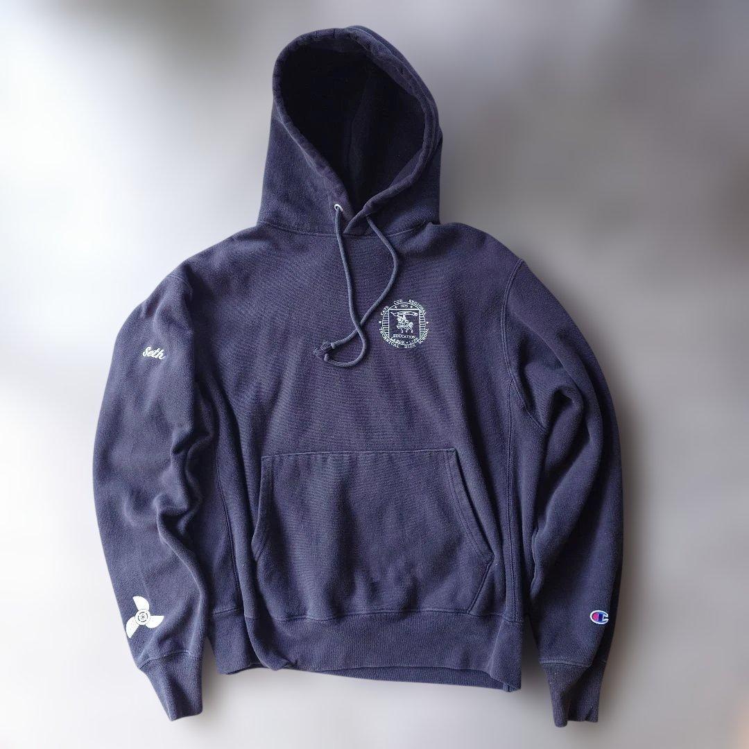 SPECIAL 00s chmapion reverse weave sweat parka black cape cod