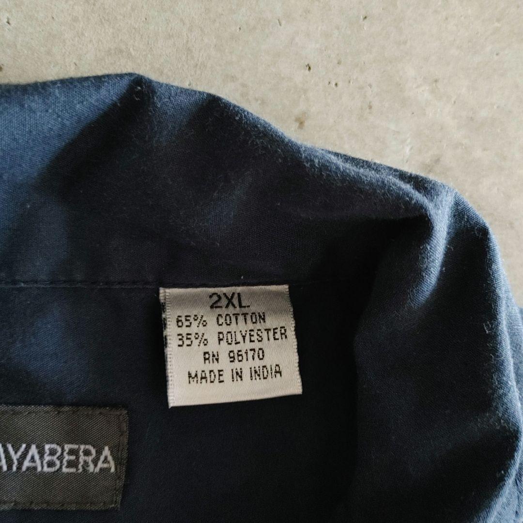 used mexican shorts  古着　メキシカンシャツ　キューバシャツ　2XL 刺繍いり