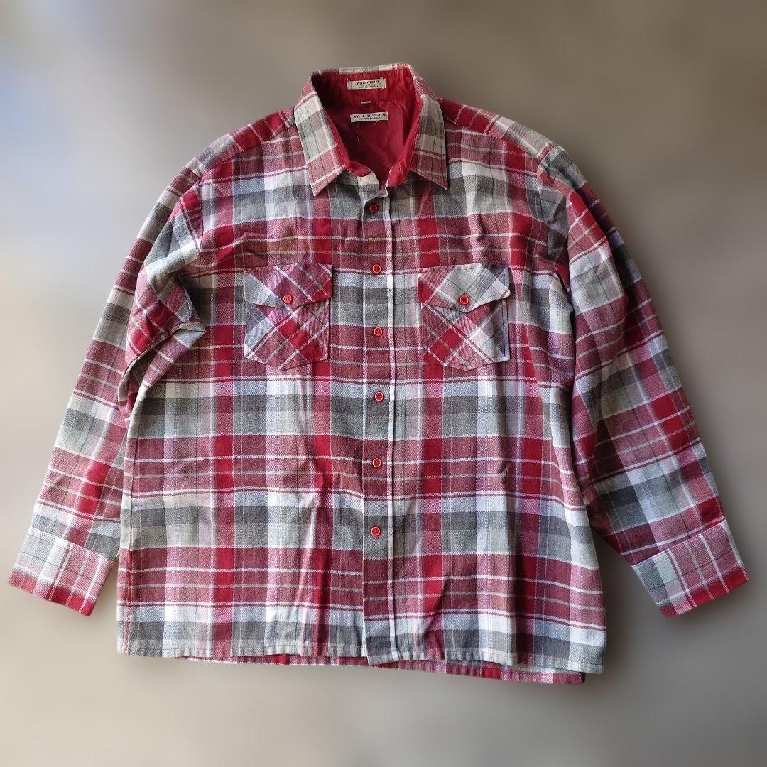 VANHEUSEN wool board shirts XL