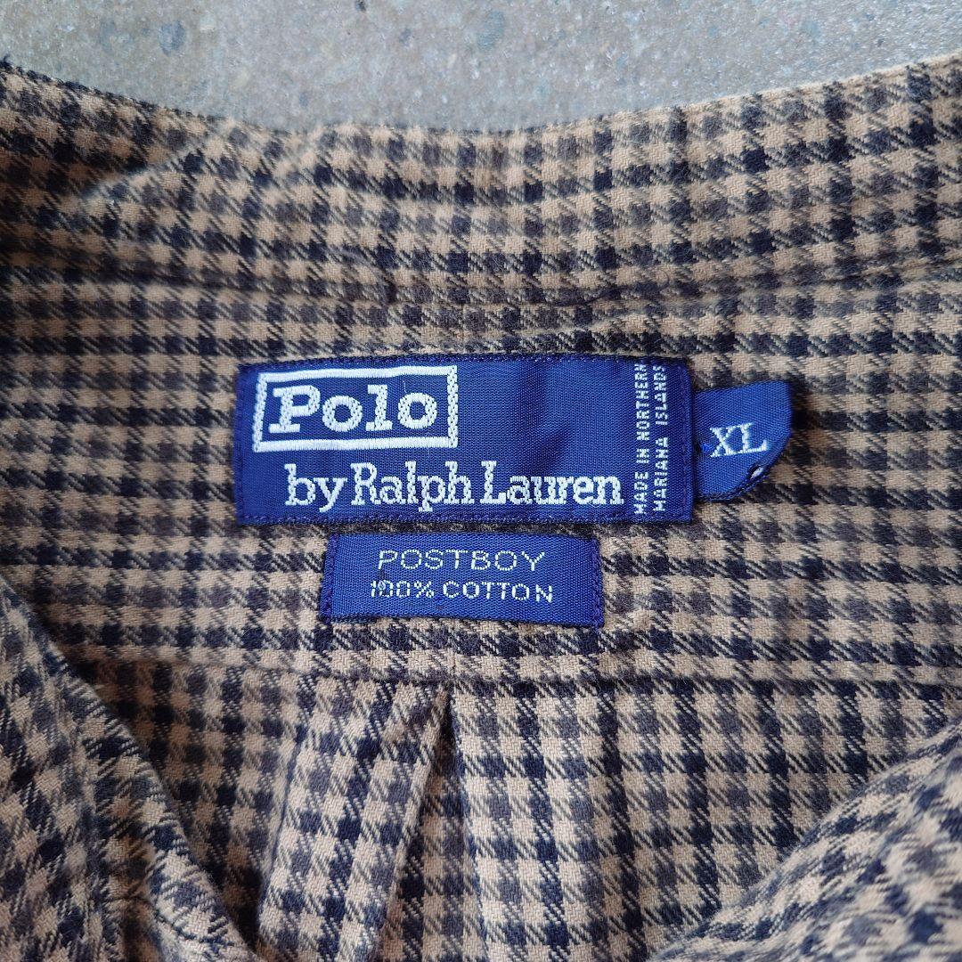 POLO RALPHLAUREN　postboy stand shirts XL ポロラルフローレン　スタンドカラーネルシャツ