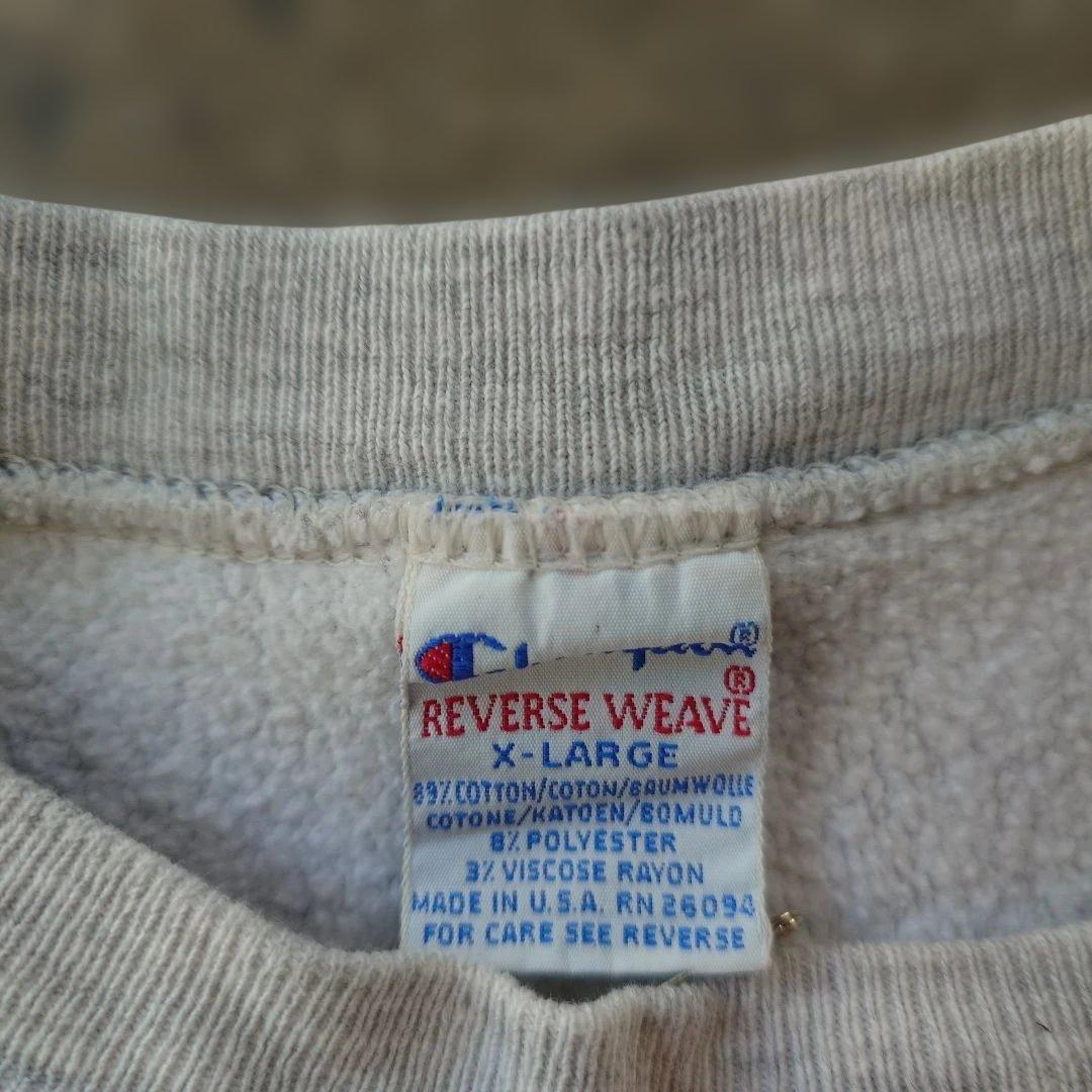 90s Champion reverse weave USA 3段プリントXL