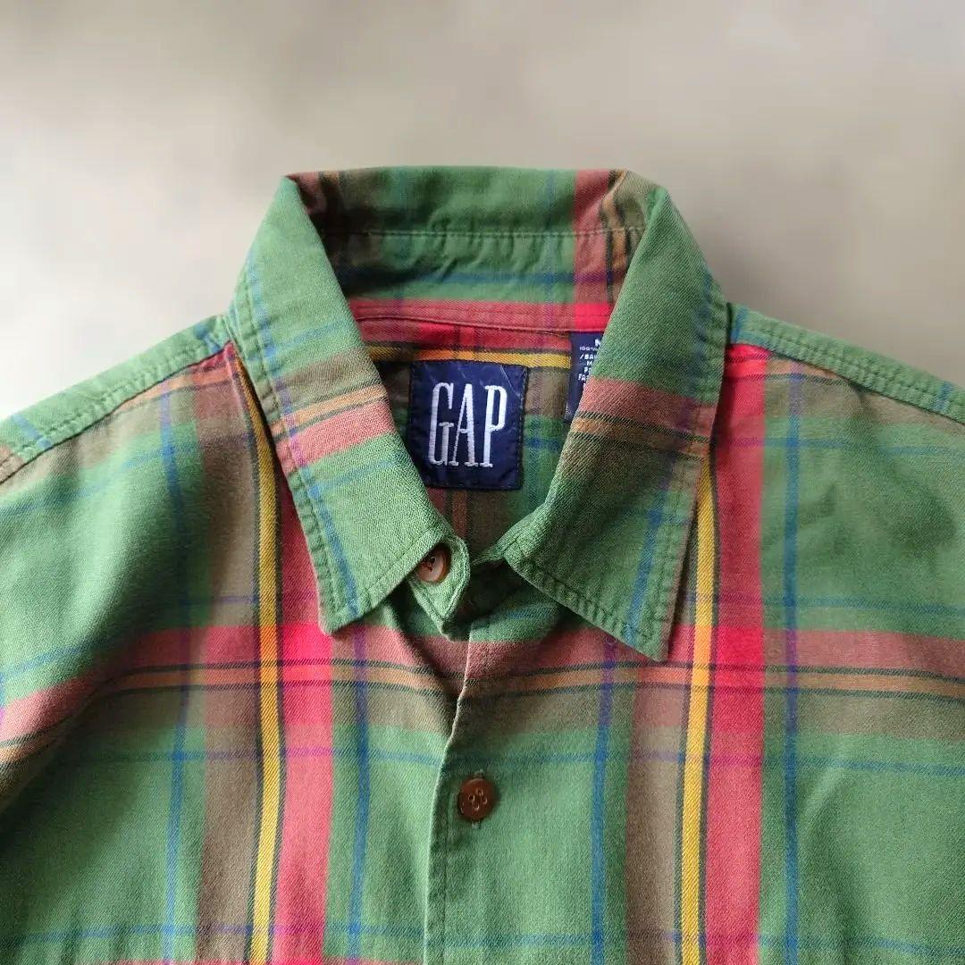 90s OLD GAP check shirts M