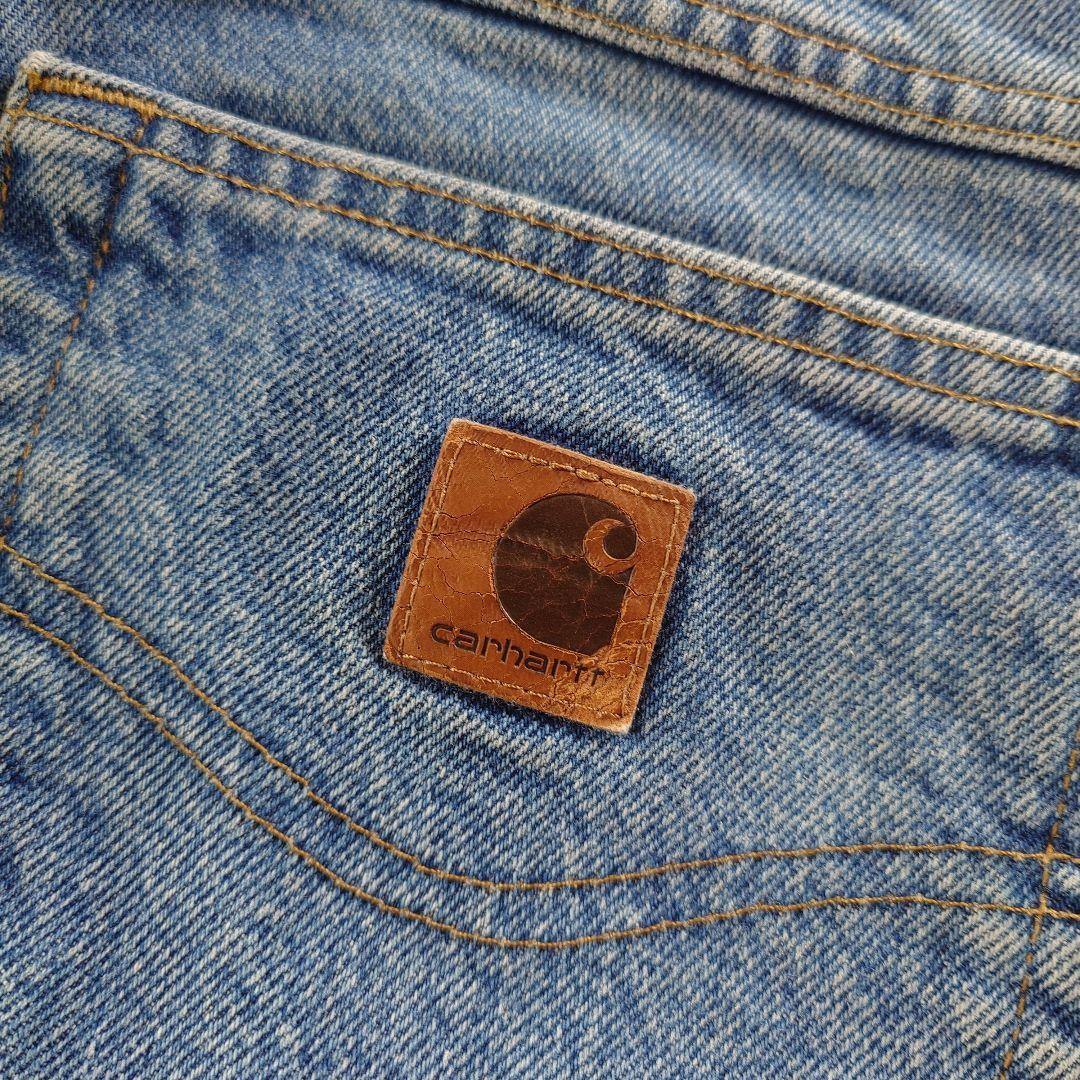 women carhartt denim wide jeans L