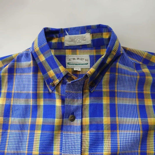 90s ARROW BD check ss shirts M