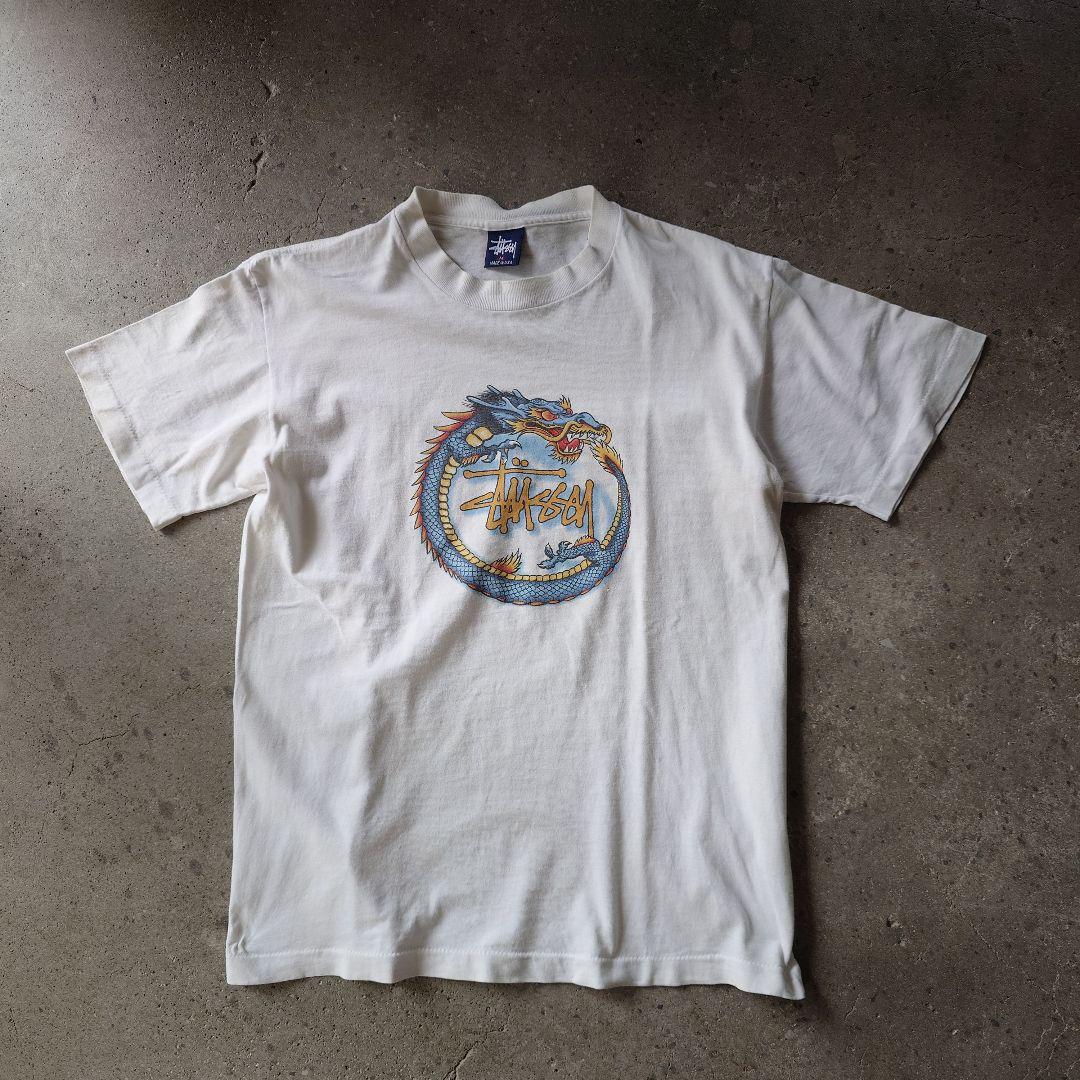 OLD STUSSY 90's DRAGON tee USA M