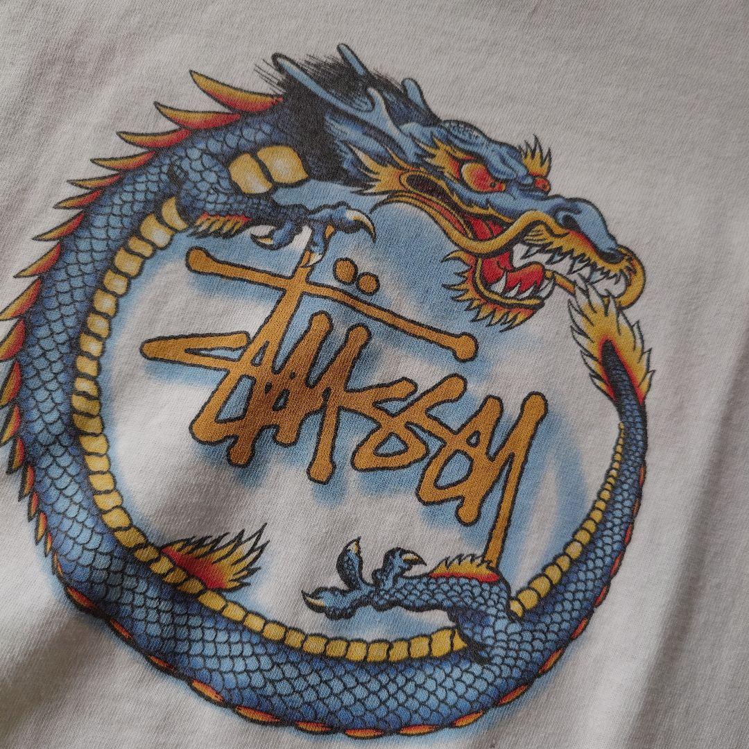 OLD STUSSY 90's DRAGON tee USA M