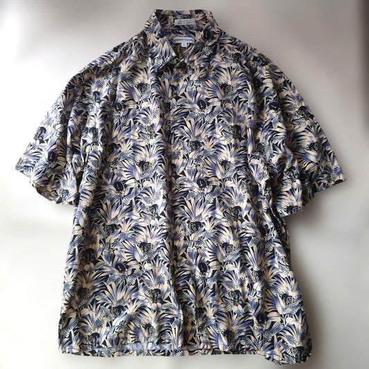 Pierre Cardin elephant pattern aloha shirts XL