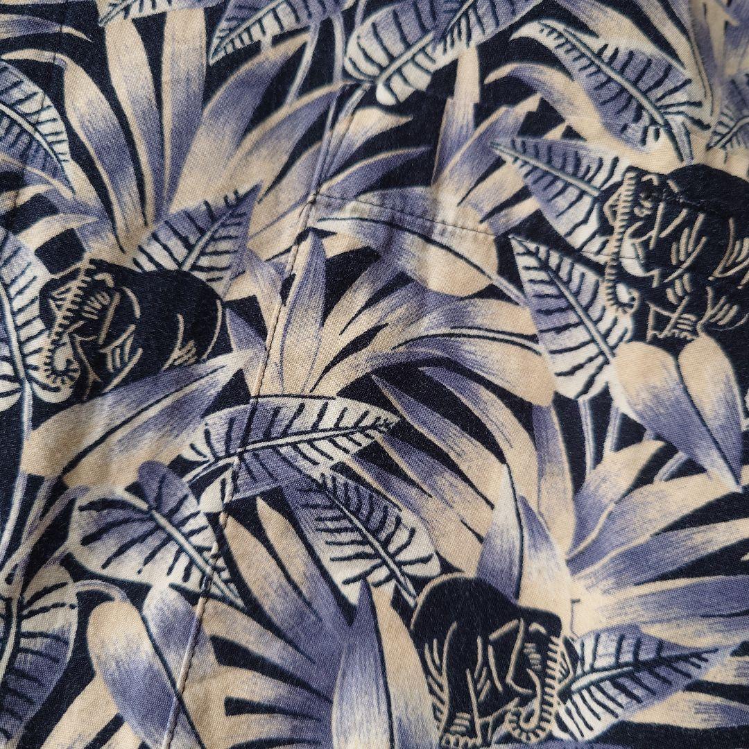 Pierre Cardin elephant pattern aloha shirts XL