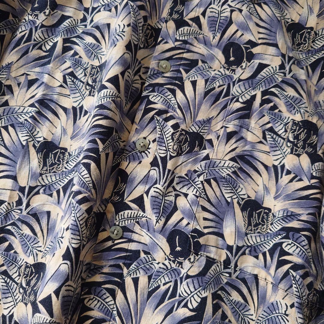 Pierre Cardin elephant pattern aloha shirts XL