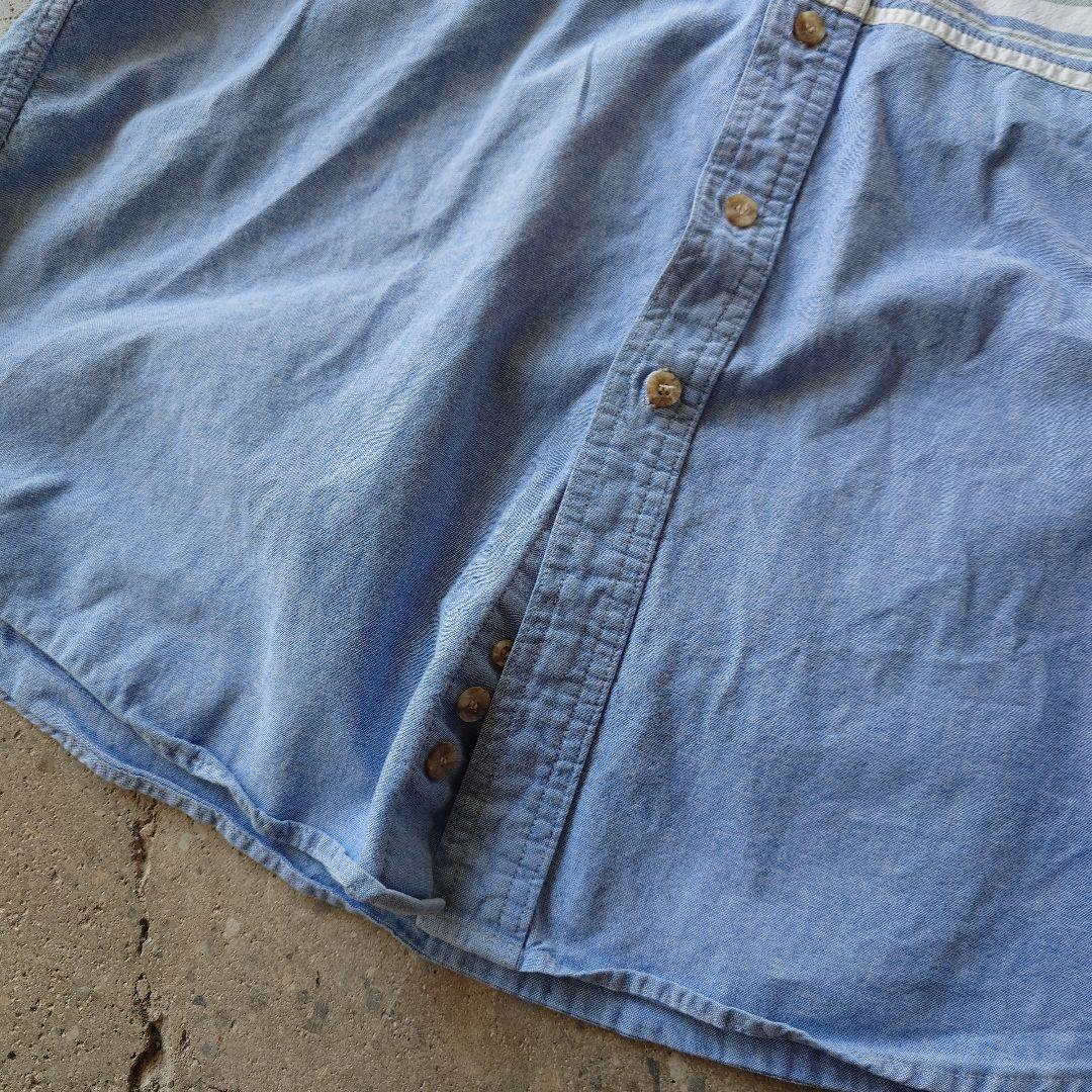 Roper denim patchwork shirts L