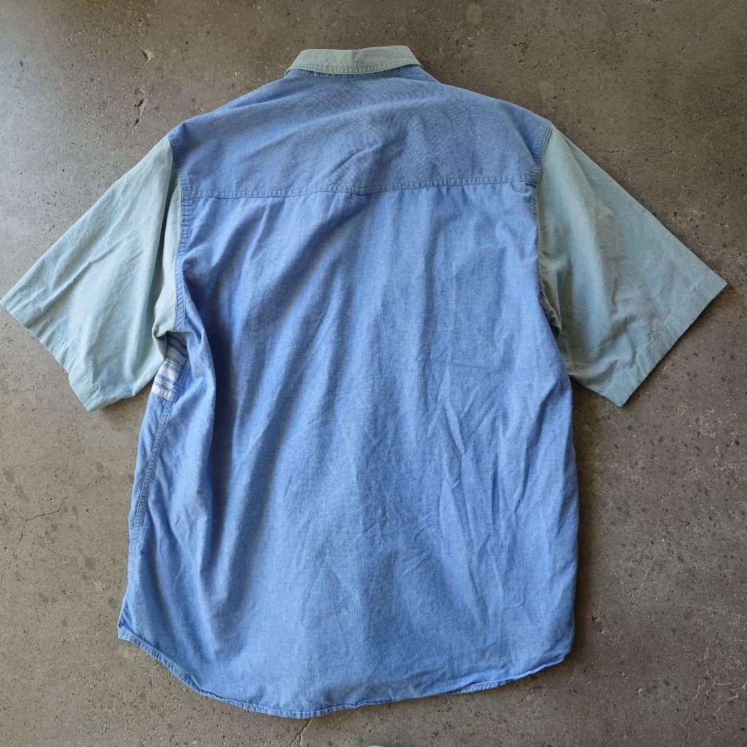 Roper denim patchwork shirts L