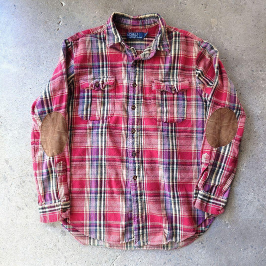 POLO RALPHLAUREN　nel shirts elbowpatch ポロラルフローレン　ネルシャツ