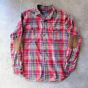 POLO RALPHLAUREN　nel shirts elbowpatch ポロラルフローレン　ネルシャツ