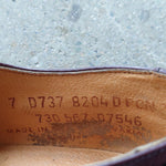 画像をギャラリービューアに読み込む, 80s old wingtip leather shoes 7inch チェコ製
