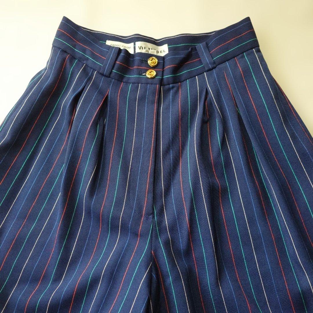 VieMadel Lanerossi　ITALY stripe shorts
