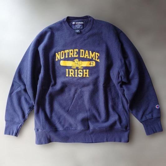 90s champion premuim weave sweat NORTREDAME L