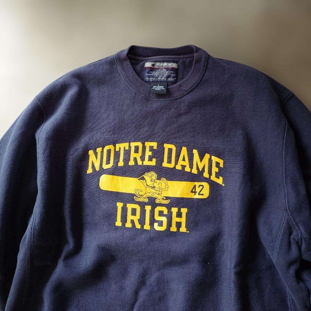 90s champion premuim weave sweat NORTREDAME L