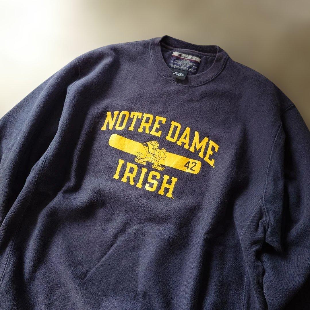 90s champion premuim weave sweat NORTREDAME L