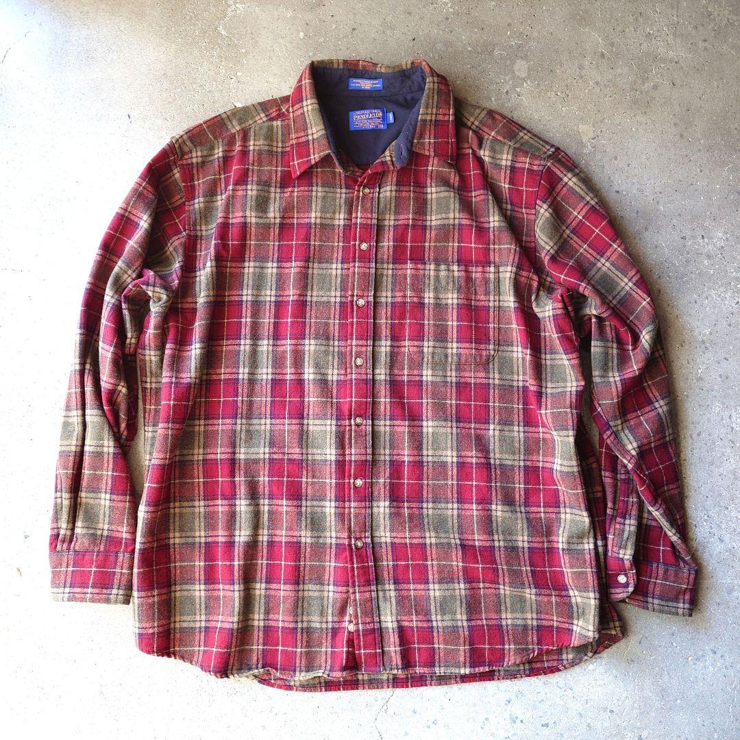 PENDLETON　wool chech shirts XXl ウールチエックシャツ　XXL