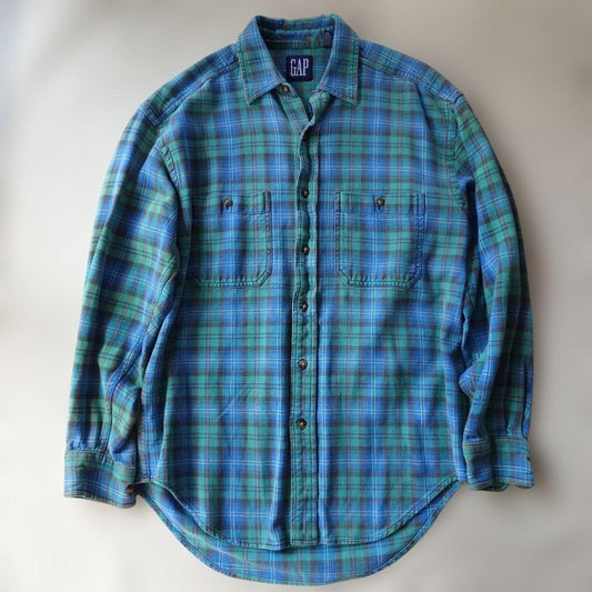 90s OLD GAP flannel shirts M