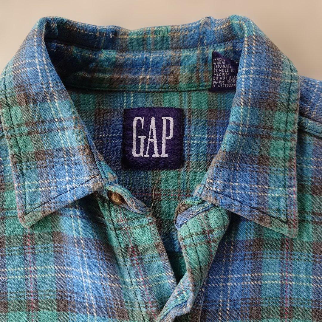 90s OLD GAP flannel shirts M